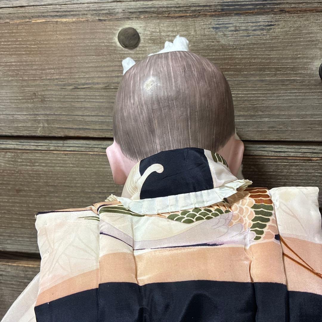 市松人形 大きな男の子　銘あり　真光齋