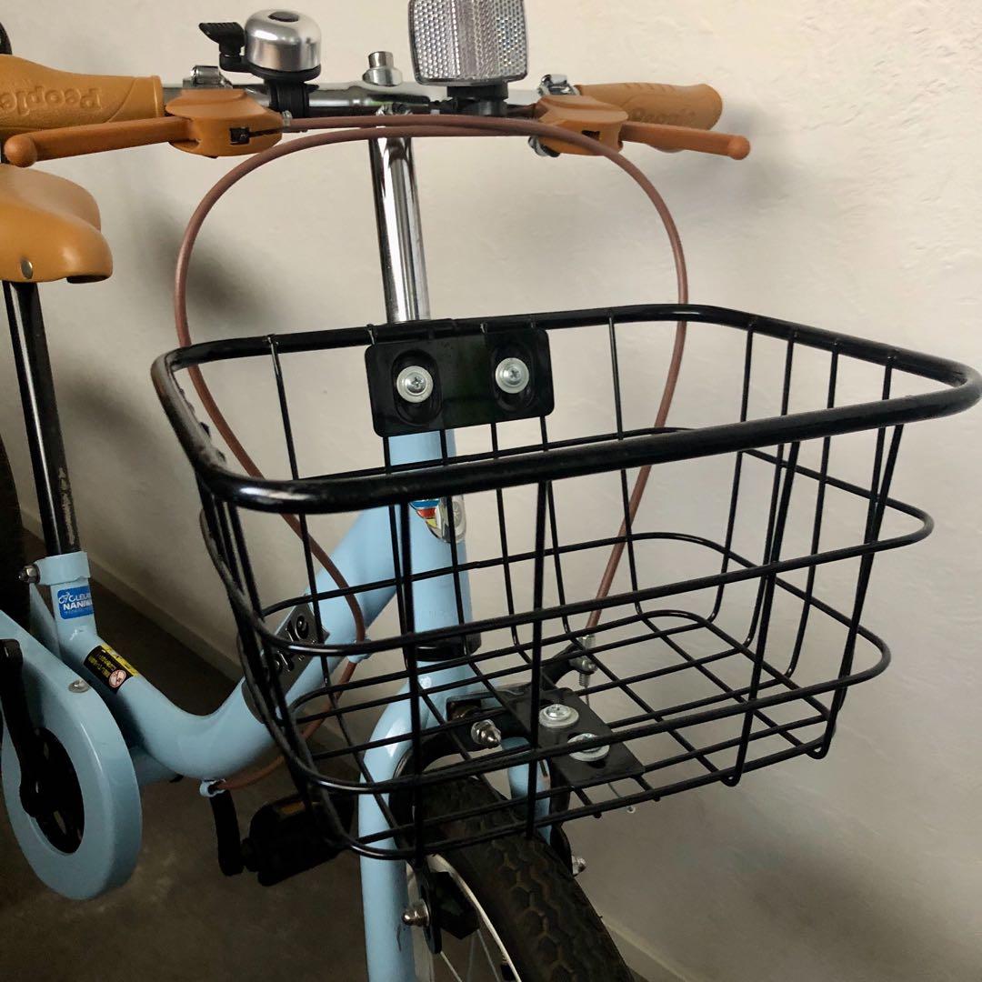 【匿名配送】ケッターサイクル　People キッズ自転車18インチ　ライトブルー