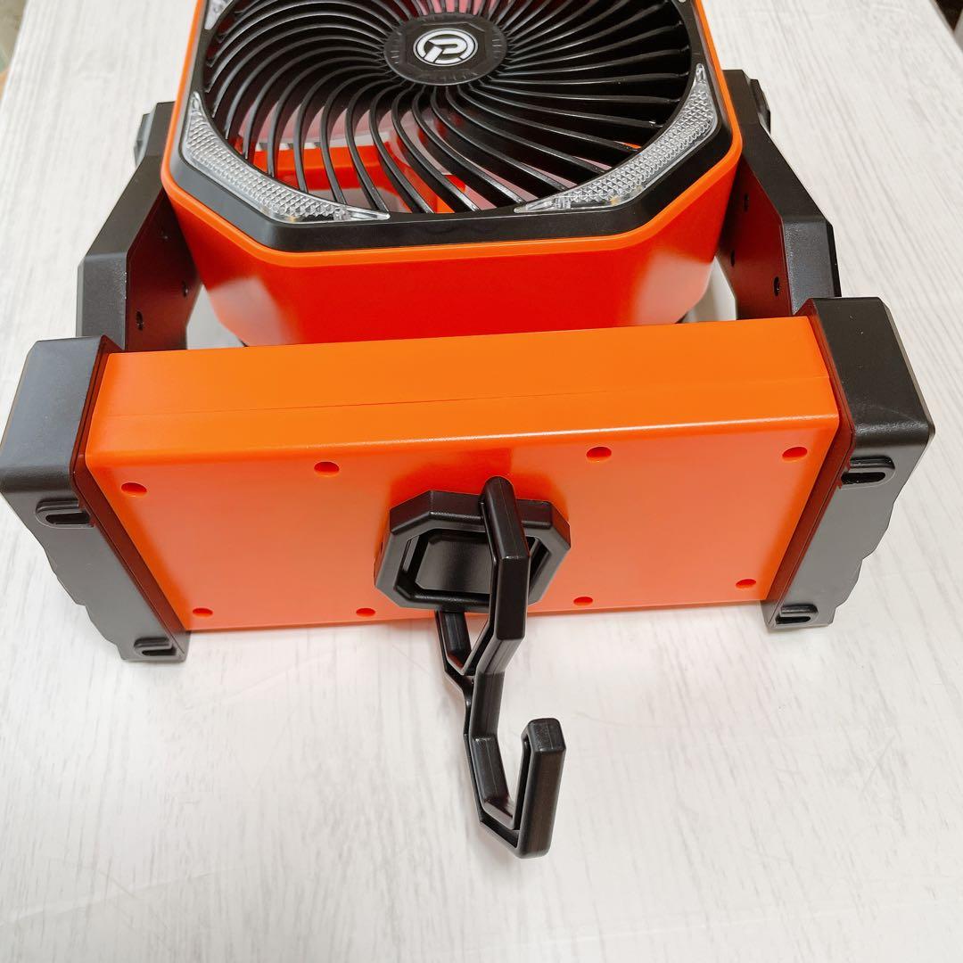✨新品未使用✨扇風機 キャンプ扇風機✨LEDライト付き✨吊り下げ 卓上 防災