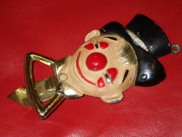 60’S★ピエロ★栓抜き★ボトルオープナー★ビンテージ★ドランクマン★ホーボー