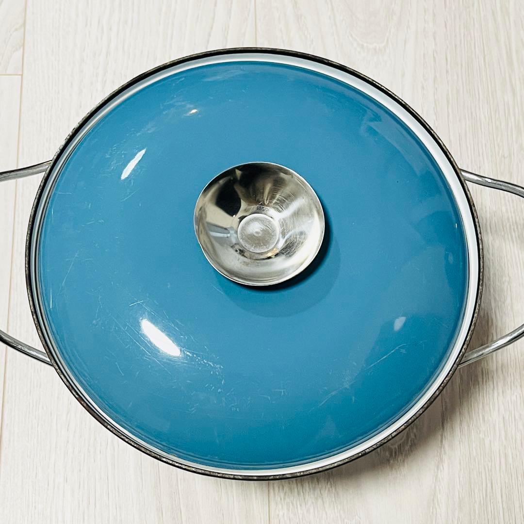 【希少品】北欧ビンテージ キャサリンホルム ホーロー鍋 22cm