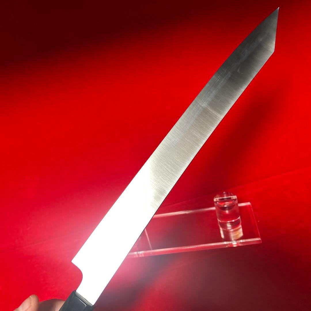 01536 包丁　剣型切付　尺　鏡面仕上げ　切味抜群　箱付　未使用品