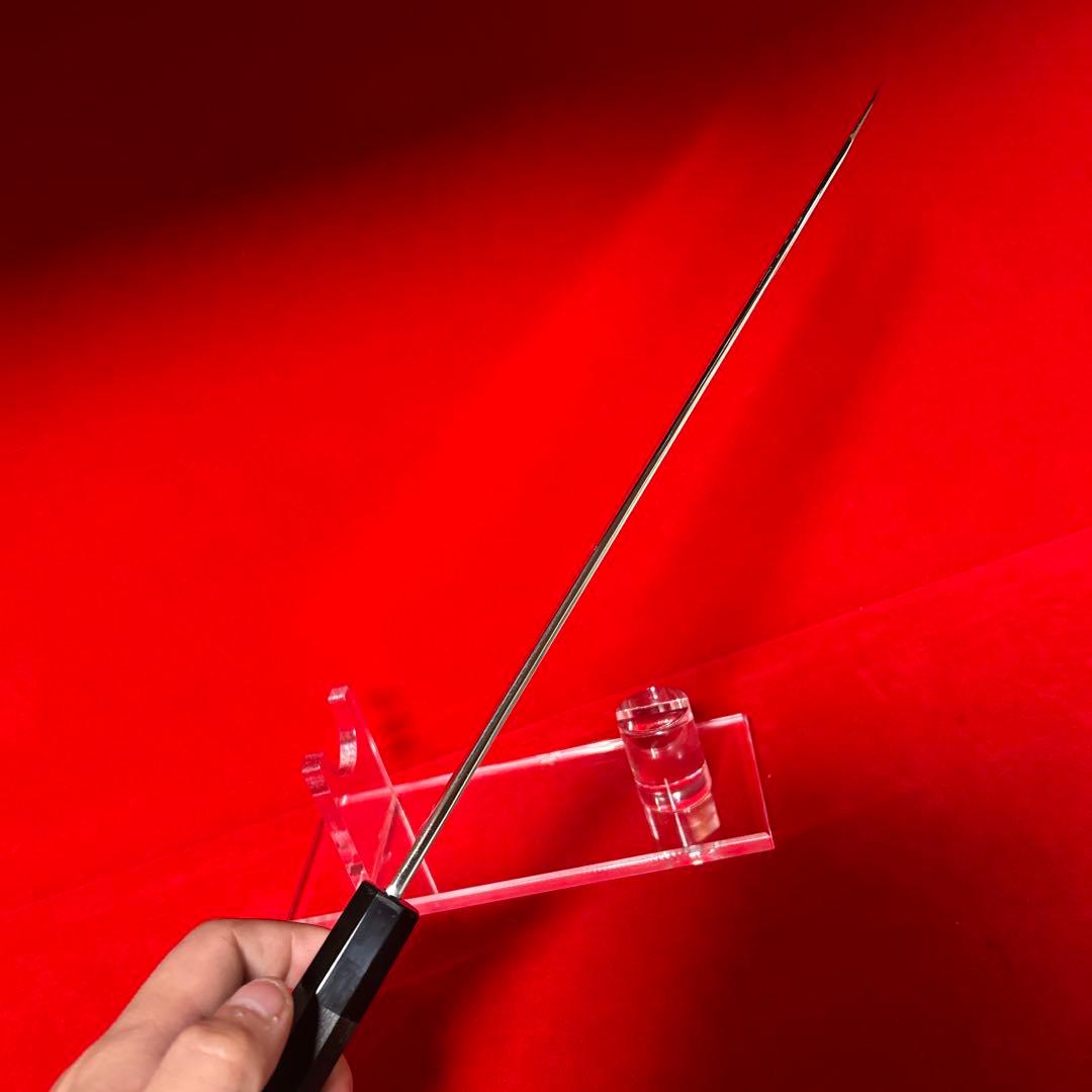 01536 包丁　剣型切付　尺　鏡面仕上げ　切味抜群　箱付　未使用品