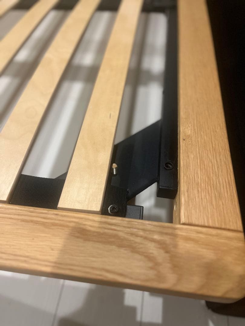 a*a様 木製ワイドダブルスラットベッド