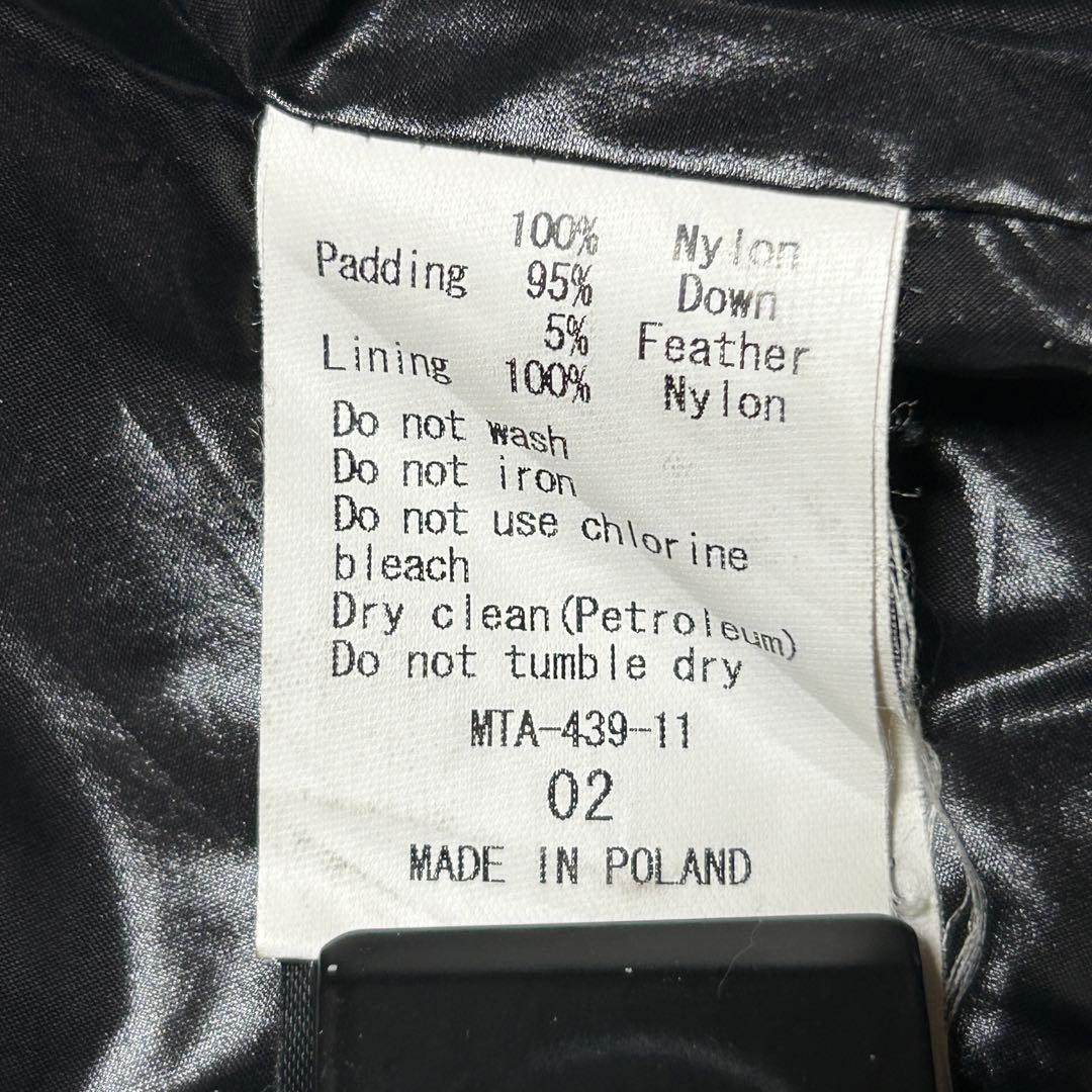 02/Mサイズ　TATRASタトラス　KRAZ　ブラック　ダウンジャケット　光沢