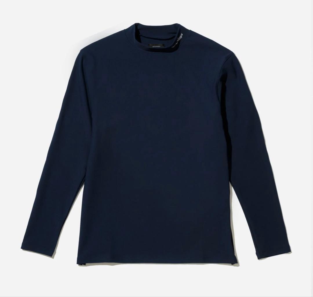 Saturdays ネイビー モックシャツ　S