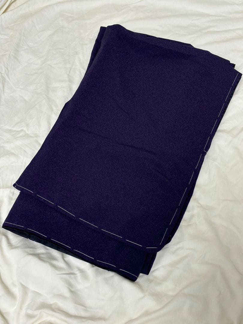 新品【ふりふ】袷着物「色無地」ダークパープル