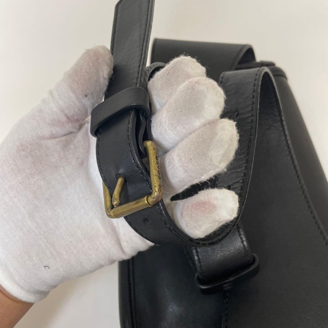 美品 coach ボディバッグ レガシー ターンロック レザー 黒 y2k