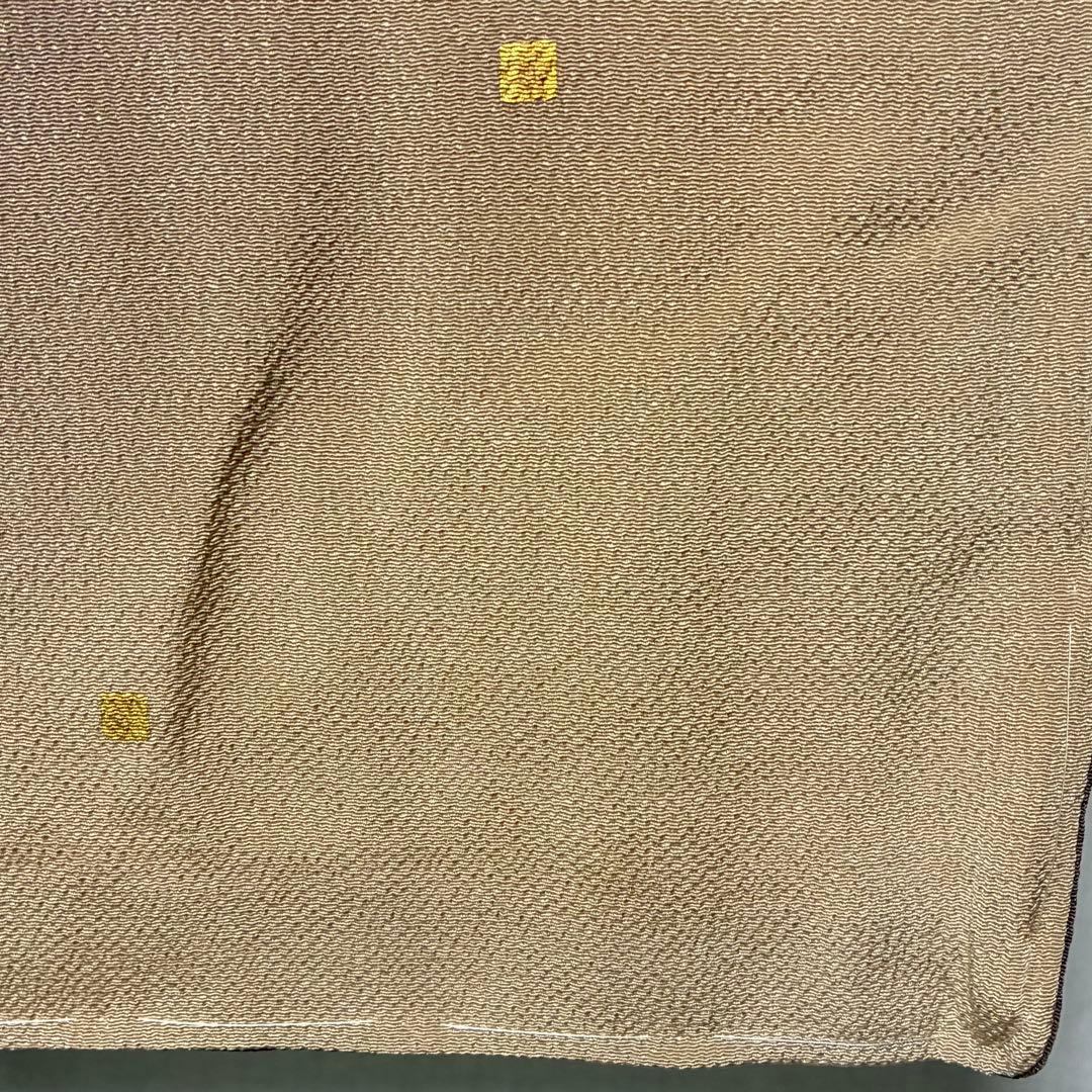 D113訪問着 ホリヒロシ 葵 刺繍 縫い紋 正絹着物 袷 しつけ糸未使用極美品