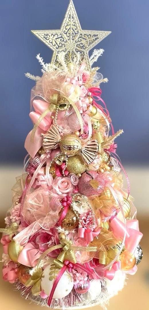 ピンククリスマスツリー！55センチ❣️ミッチー❣️