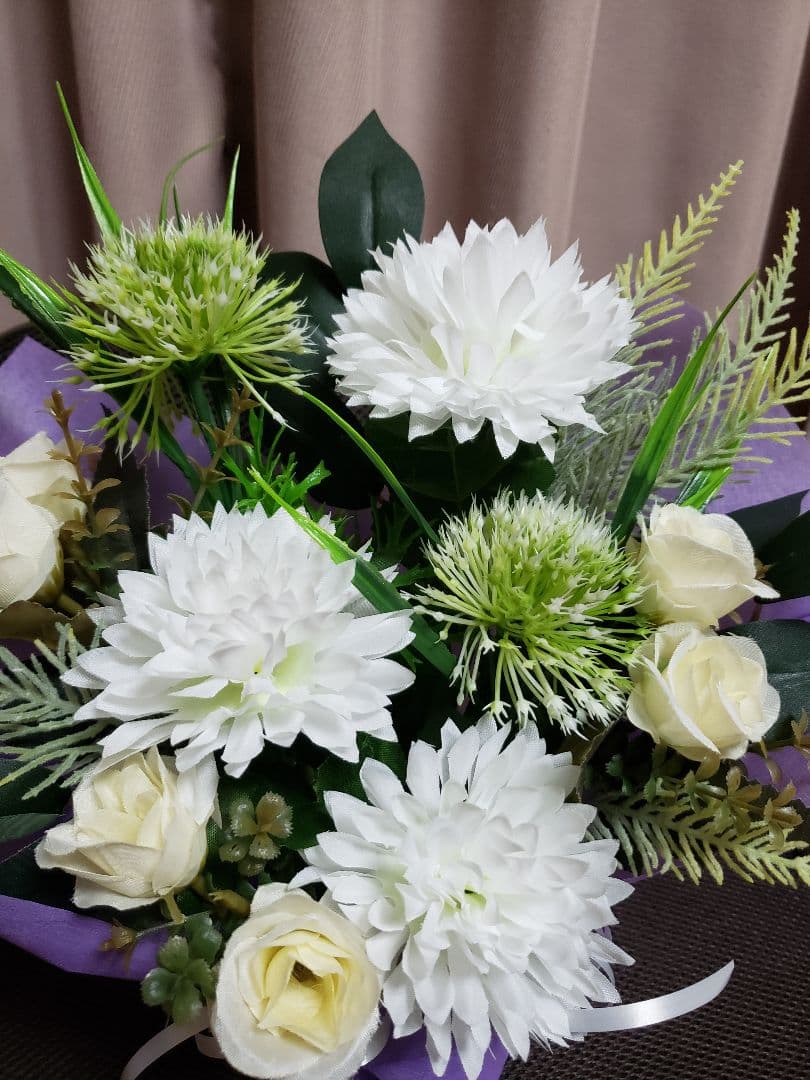 仏花　御供え花　造花　7月アレンジNo.7