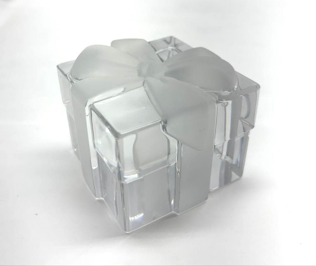 Tiffany＆Co. クリスタル　リボンボックス　ペーパーウェイト