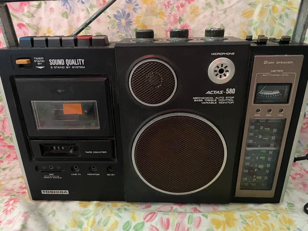 ラジオカセットレコーダー RT-580F 東芝 ACTAS-580 昭和レトロ