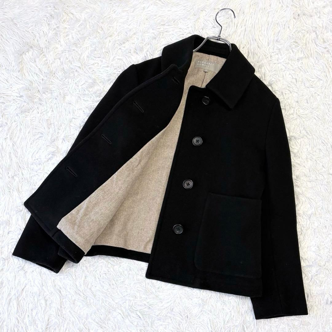 MARGARET HOWELL ウールジャケット シングル ブラック Ⅱ M
