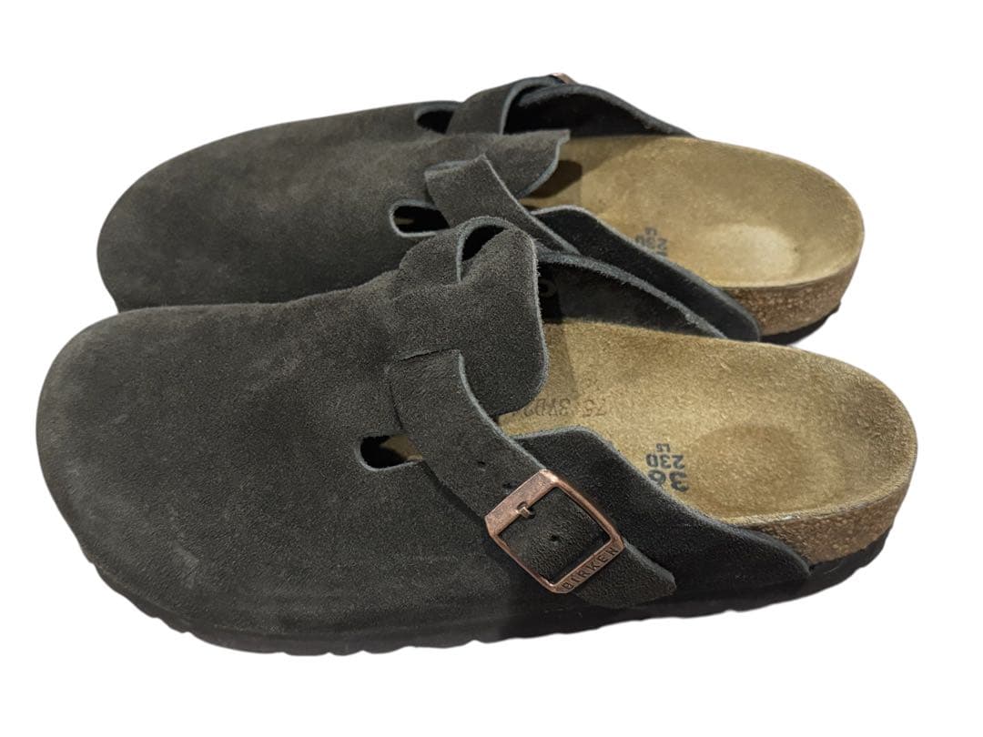 Birkenstock ビルケンシュトック　ボストン　スエード　モカ　36 茶