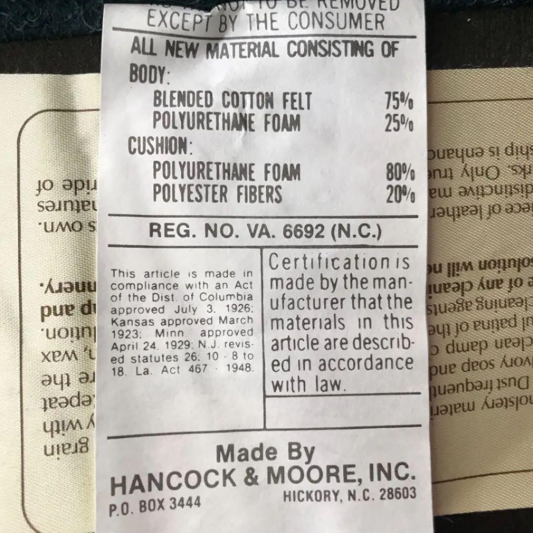 クリントン大統領執務室HANCOOK&MOORE,INC.1人ソファ