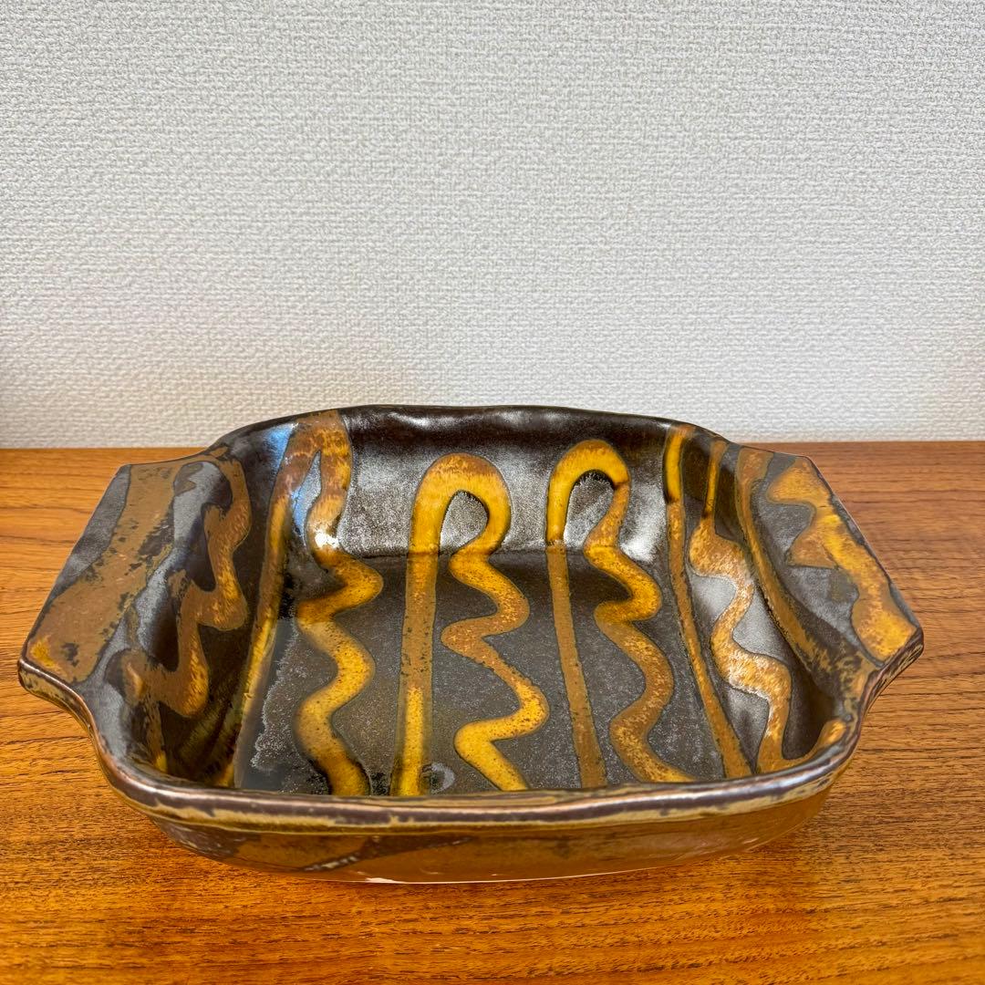 つくも窯　十場天伸さん　土鍋　スリップウェア　新品未使用品