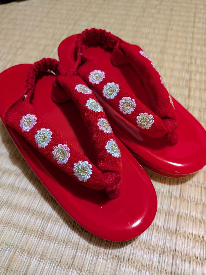 七五三 着物セット 花柄 赤 ピンク