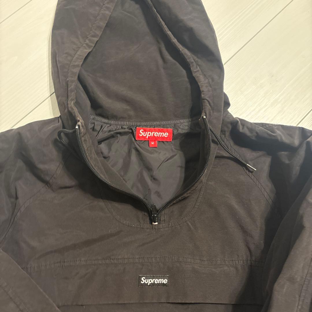 Supreme ブラック ナイロンジャケットsmall logo M