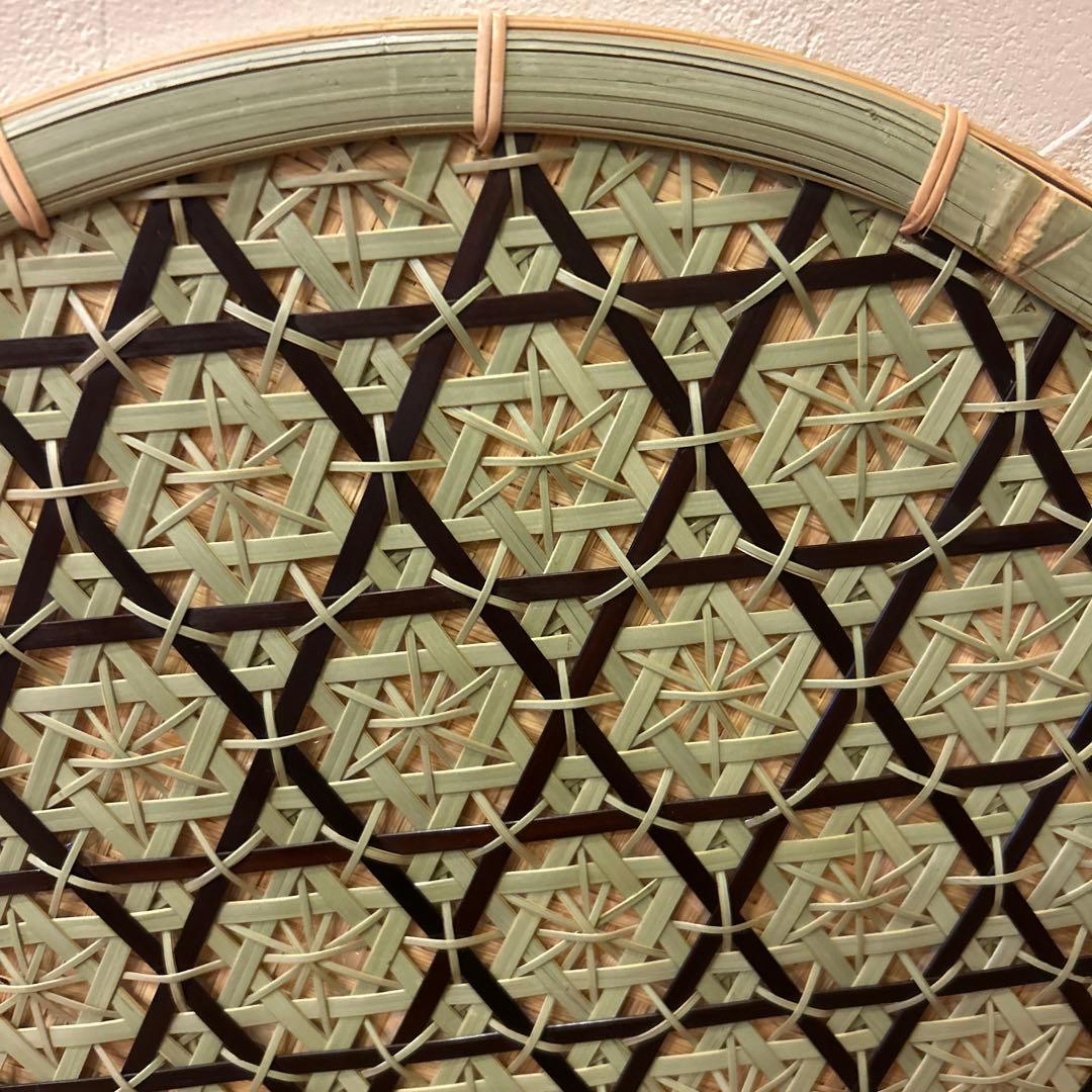 竹細工　壁掛け　色紙掛け　飾り台