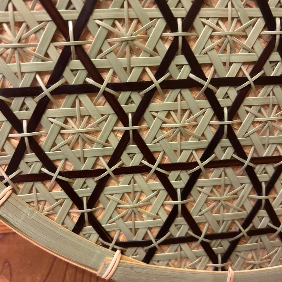 竹細工　壁掛け　色紙掛け　飾り台