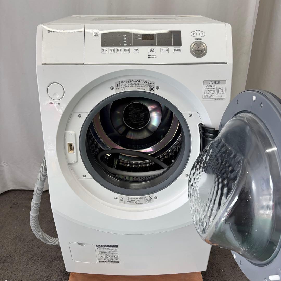 942❤️　ドラム式洗濯機　10キロ　SHARP　乾燥付き　安い　綺麗　設置無料