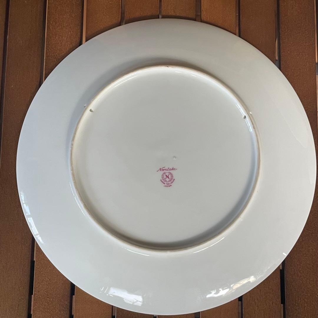オールドノリタケ　サイン入飾り皿　コスモス 1950〜60年代　ヴィンテージ