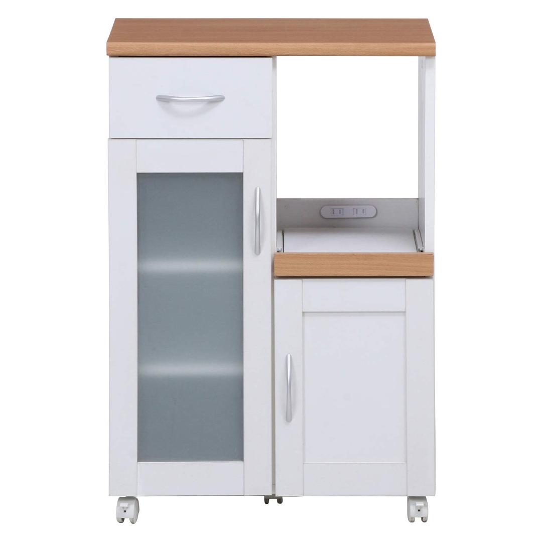 キャスター付き キッチンカウンター 引き出し収納 収納