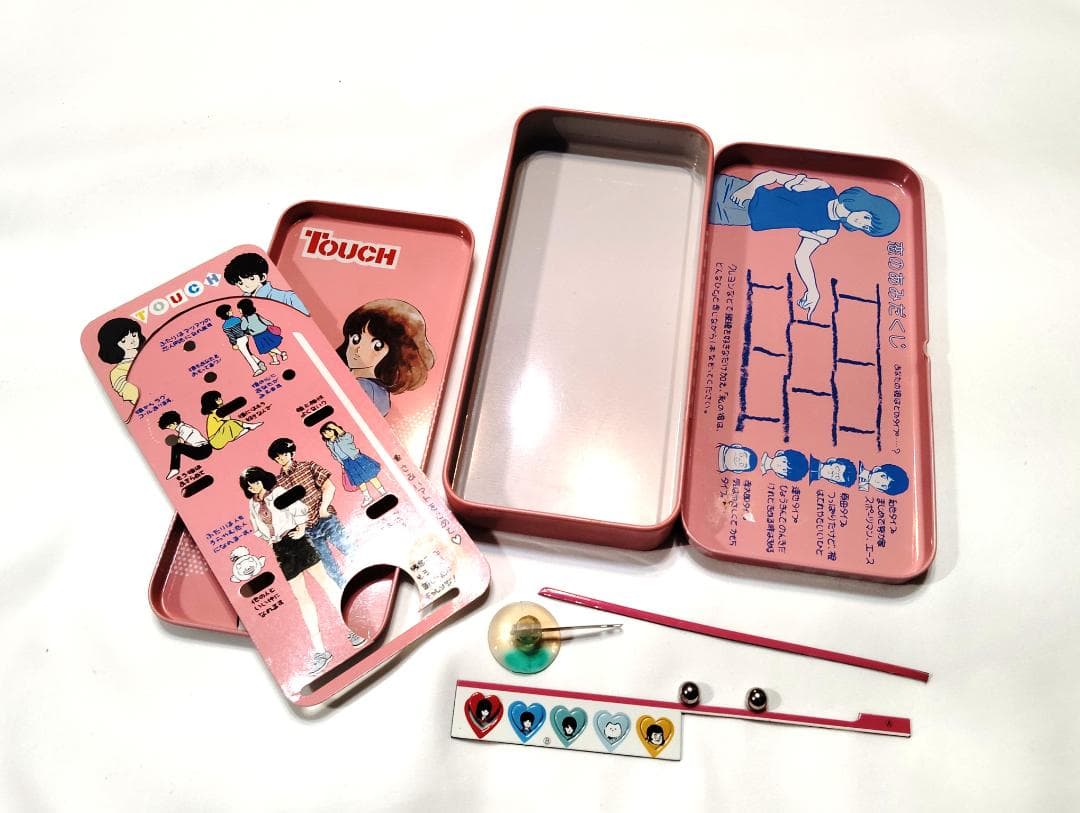 【入手困難】タッチ ブリキ製 筆箱 昭和アニメ ピンボール付き コレクターズ