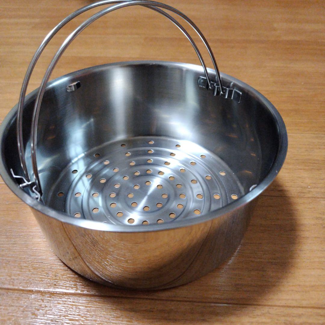 未使用 アサヒ軽金属プリンセスなべLサイズ（７層）とスチーマーセット（蓋なし）