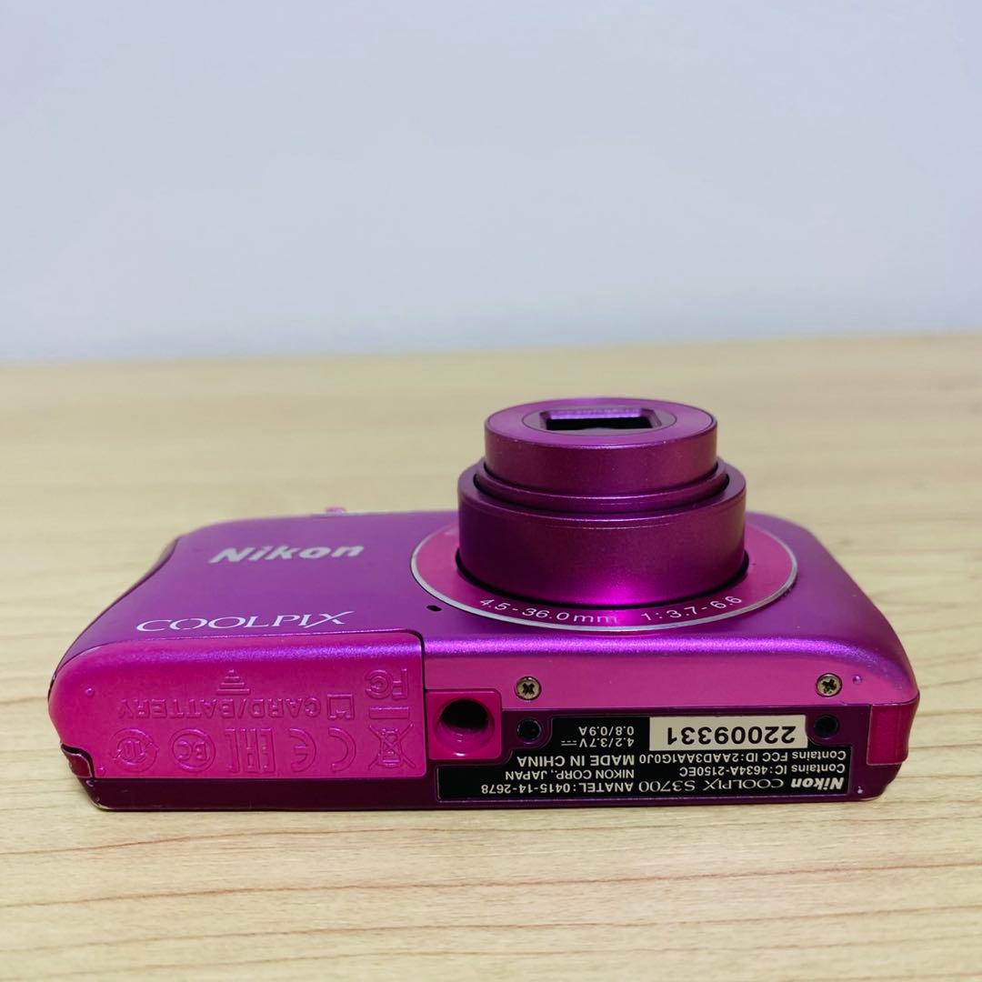 Nikon COOLPIX S3700 クールピクス　ピンク　デジタルカメラ