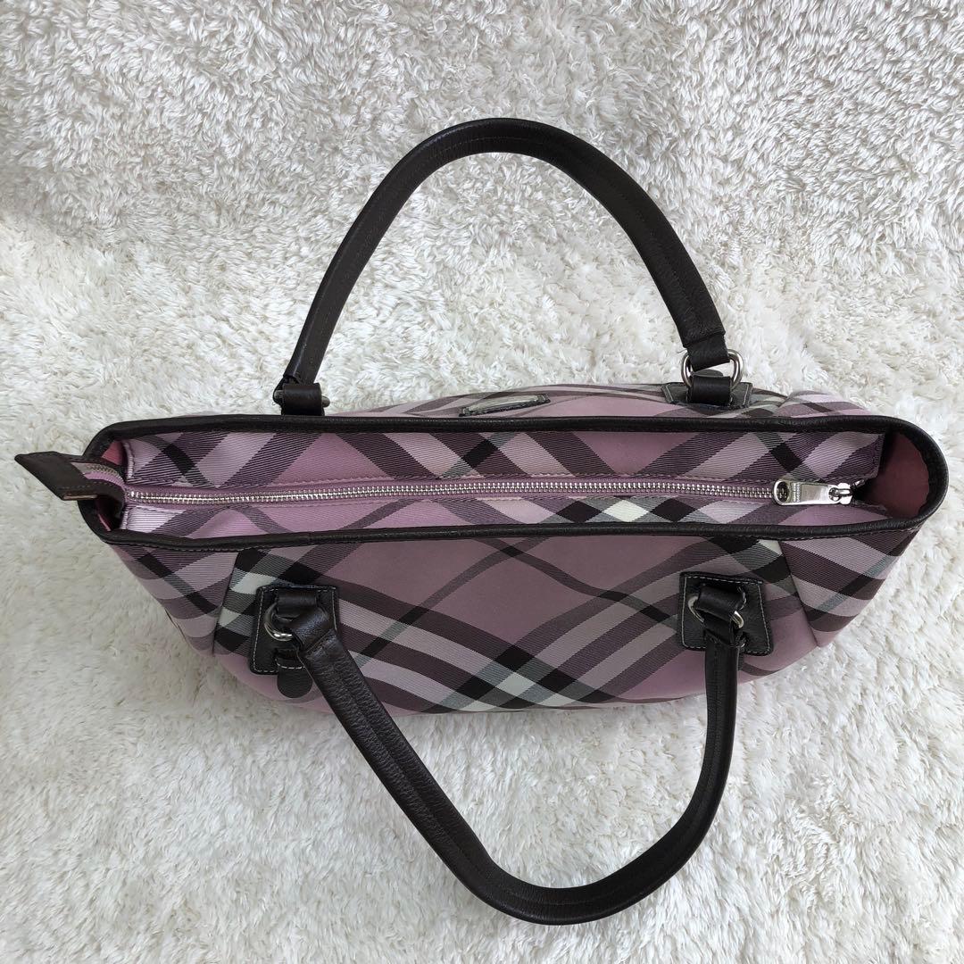 BURBERRY ピンクノバチェック ハンドバッグ