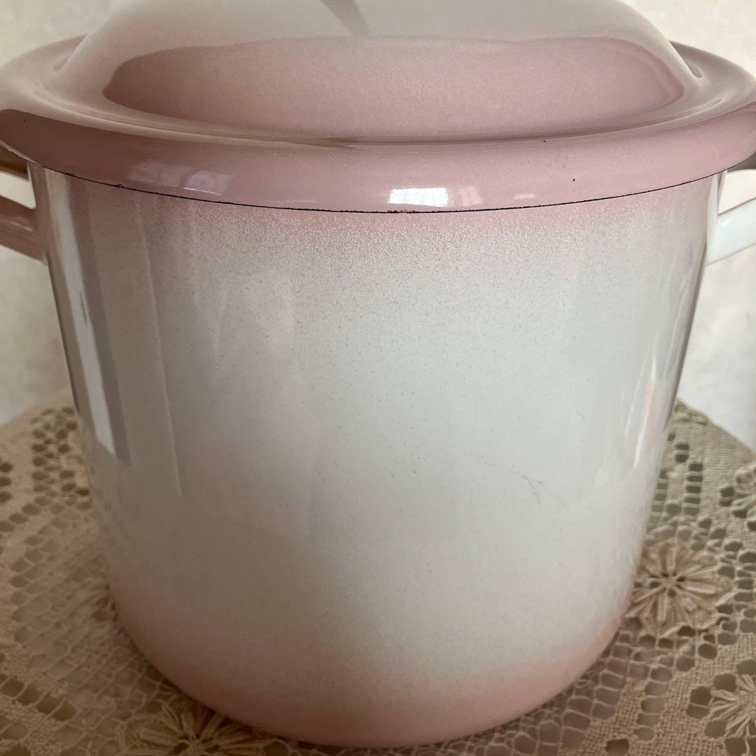 イマン　プチローズ　ホーロー　ストッカー