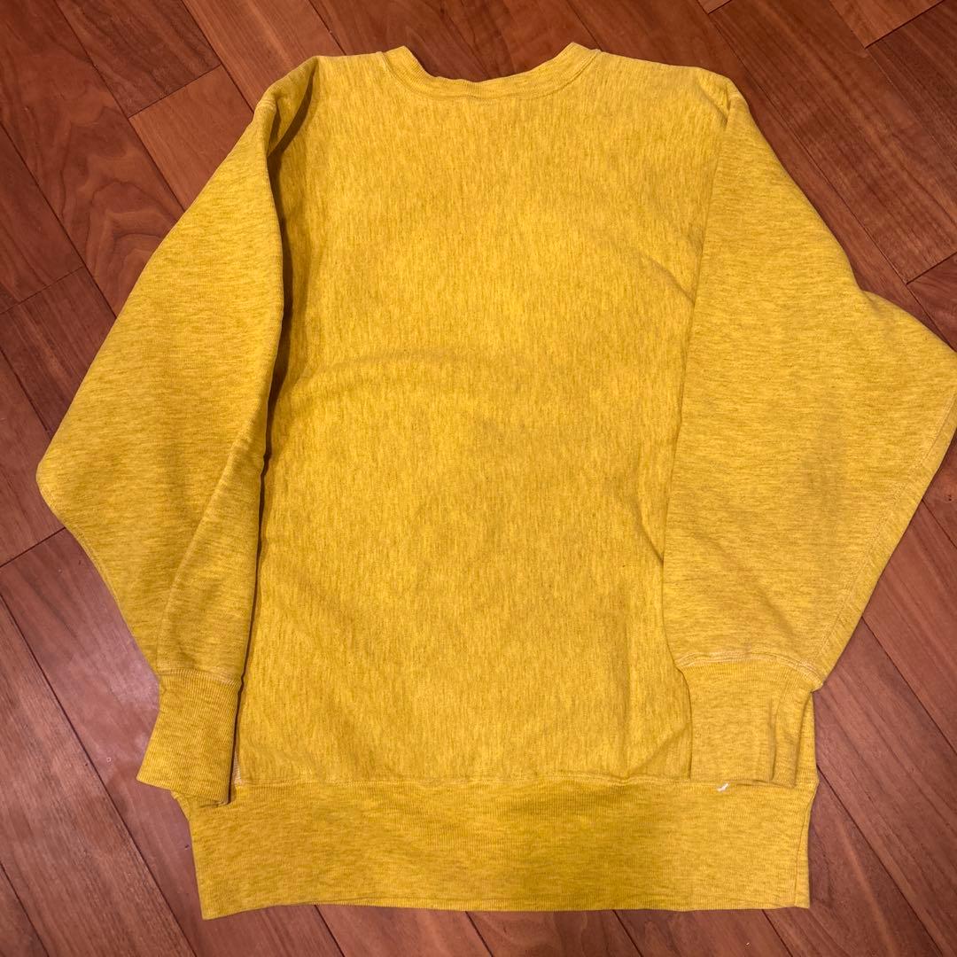 90s Champion リバースウィーブスウェットイエロー XL
