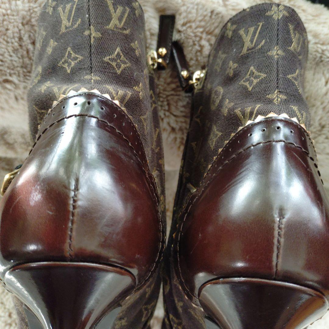 LOUIS VUITTON モノグラムミニ ショートブーツ 36