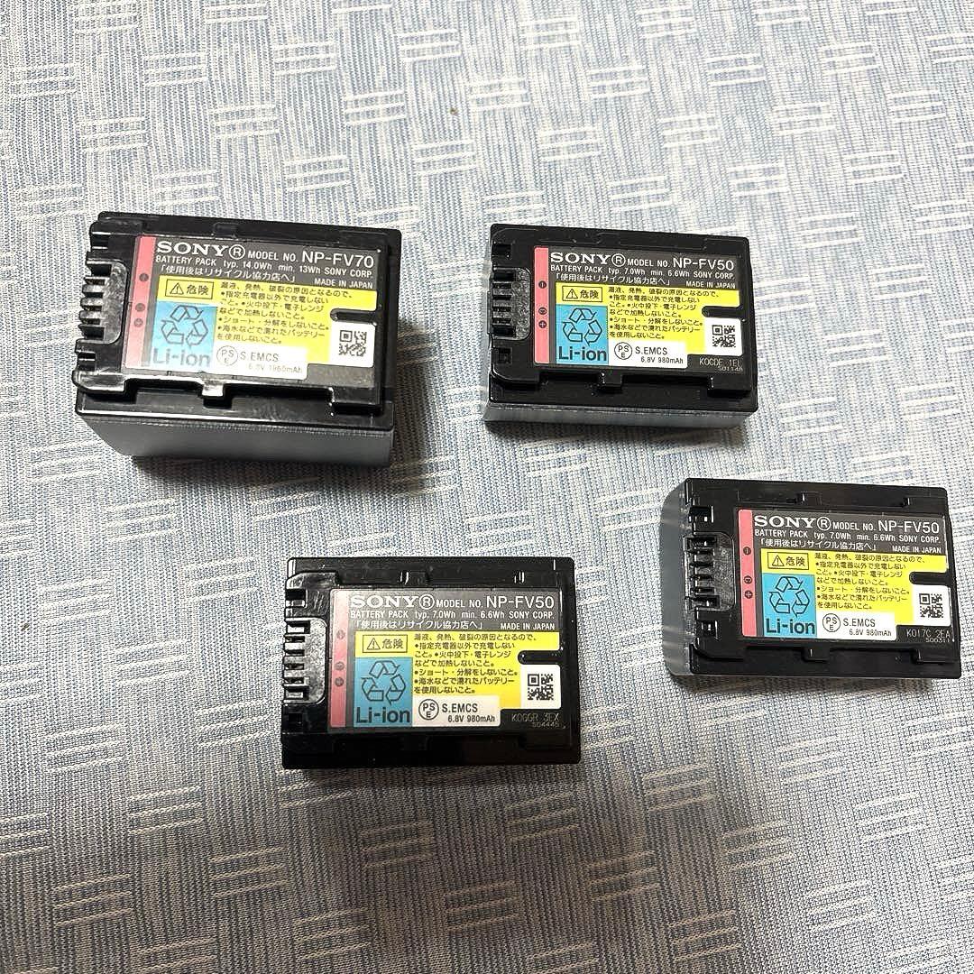 【SONY HANDYCAM】HDR-CX550V バッテリーパック4個付き