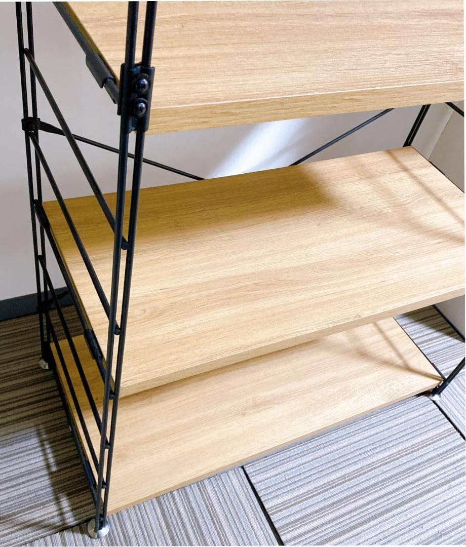 まみちゃん専用　YAMAZEN ウッドシェルフ 5段 ラック ナチュラル