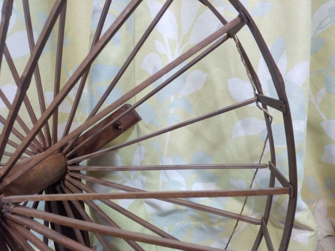 糸車 骨董品 アンティーク 昭和レトロ 和風インテリア品 現地受渡