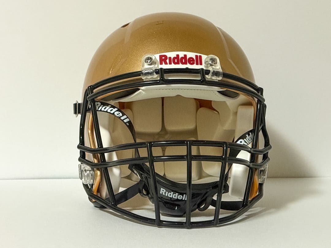 【新品未使用】 アメフト Riddell ヘルメット ゴールド Sサイズ