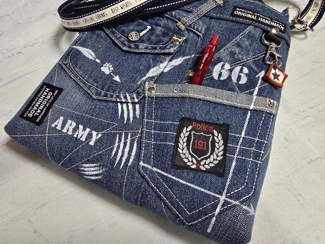 デニムリメイクトートバッグ大きめ ＆サコッシュ 4点 専用