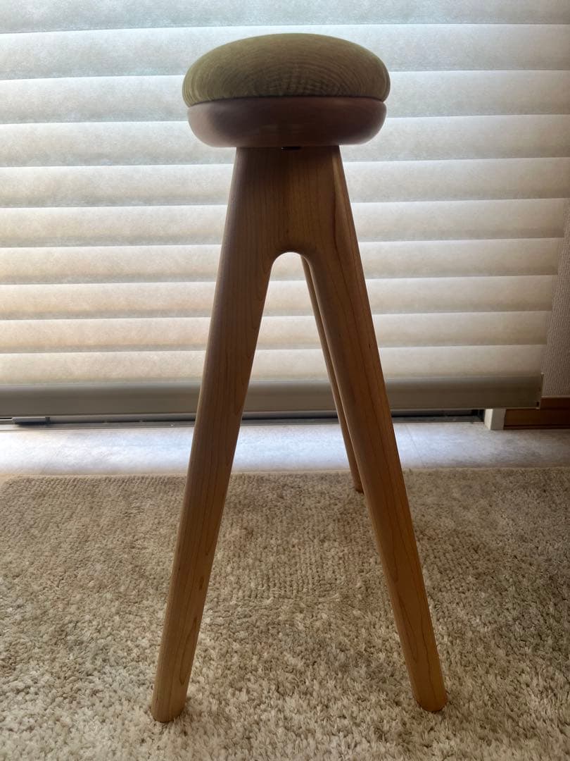 ナガノインテリア　木製スツール 【美品】
