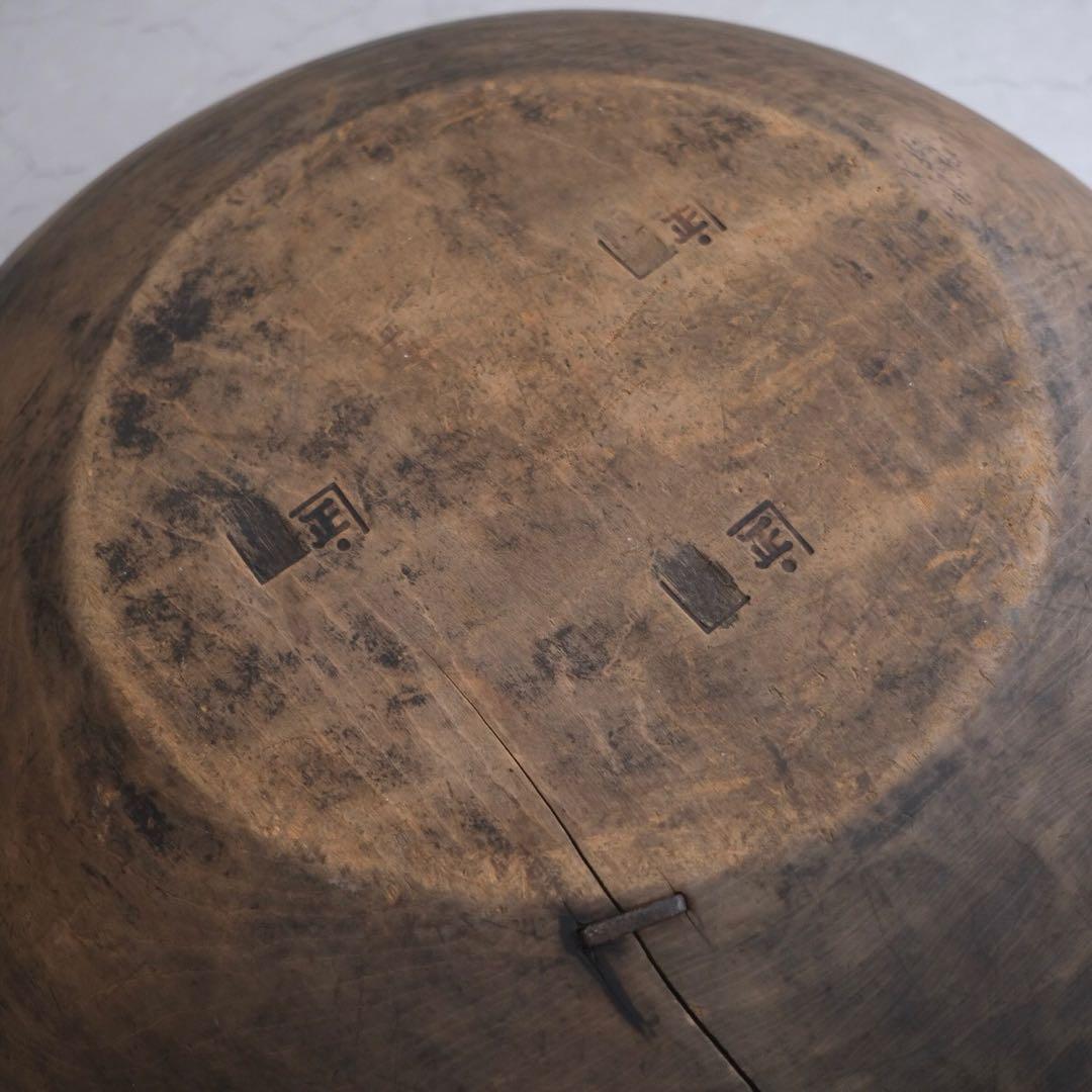 木鉢 木皿 こね鉢 古道具 古物 骨董 アンティーク オブジェ ジブリ