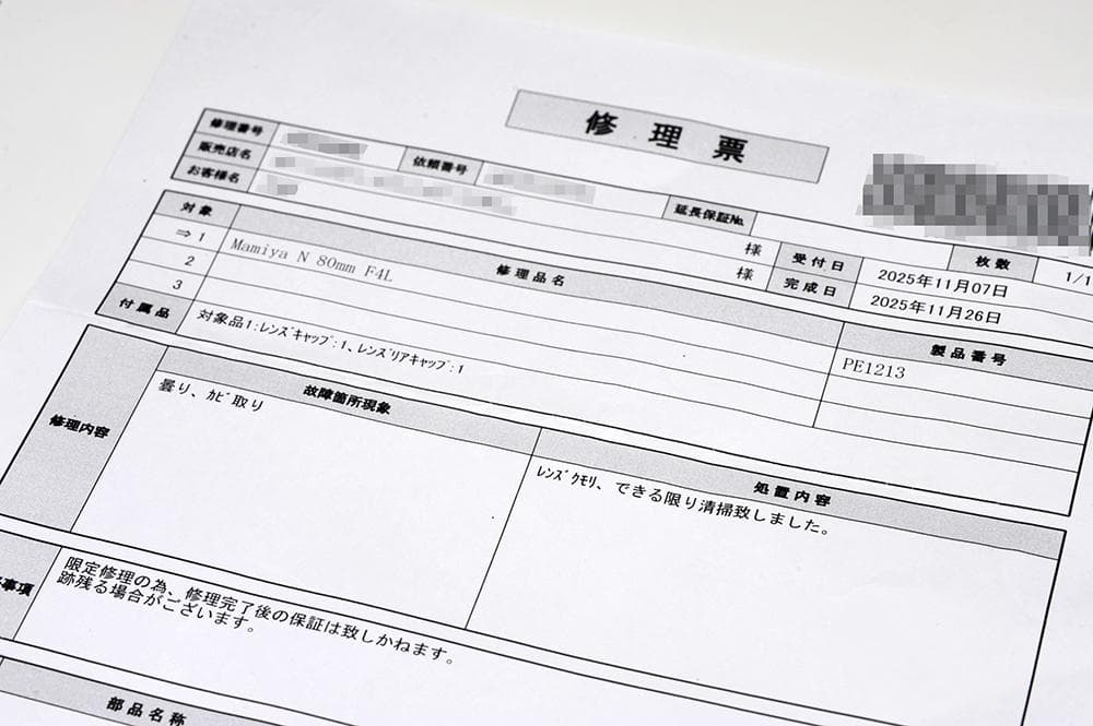 Mamiya マミヤ N 80mmF4L （中古）