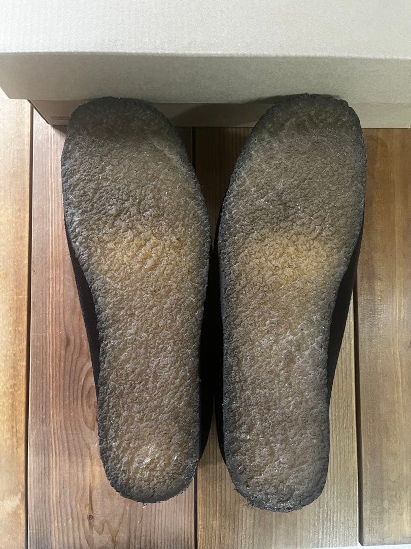 Clarks 黒 スエード レースアップシューズ