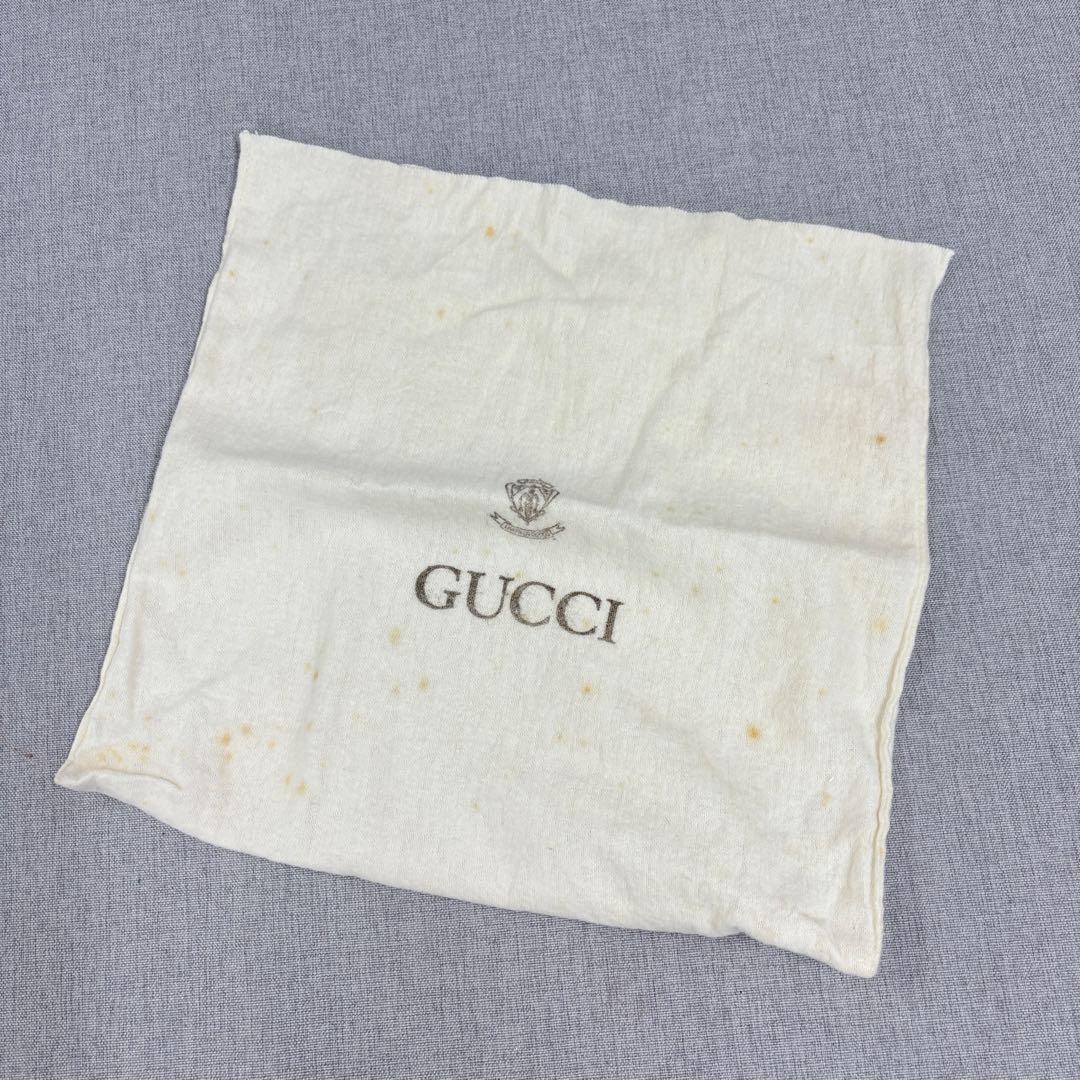 希少 GUCCI オールドグッチ 革 ショルダーバッグ ブラウン ヴィンテージ