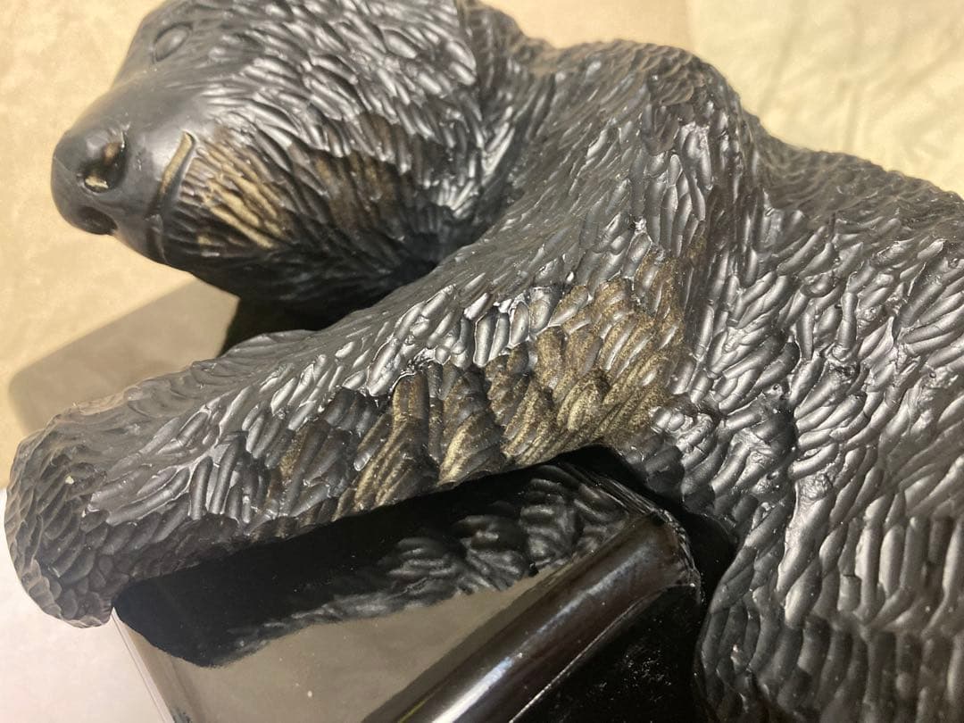 【非売品】ニッカウイスキー ボトル抱き熊 熊 置物