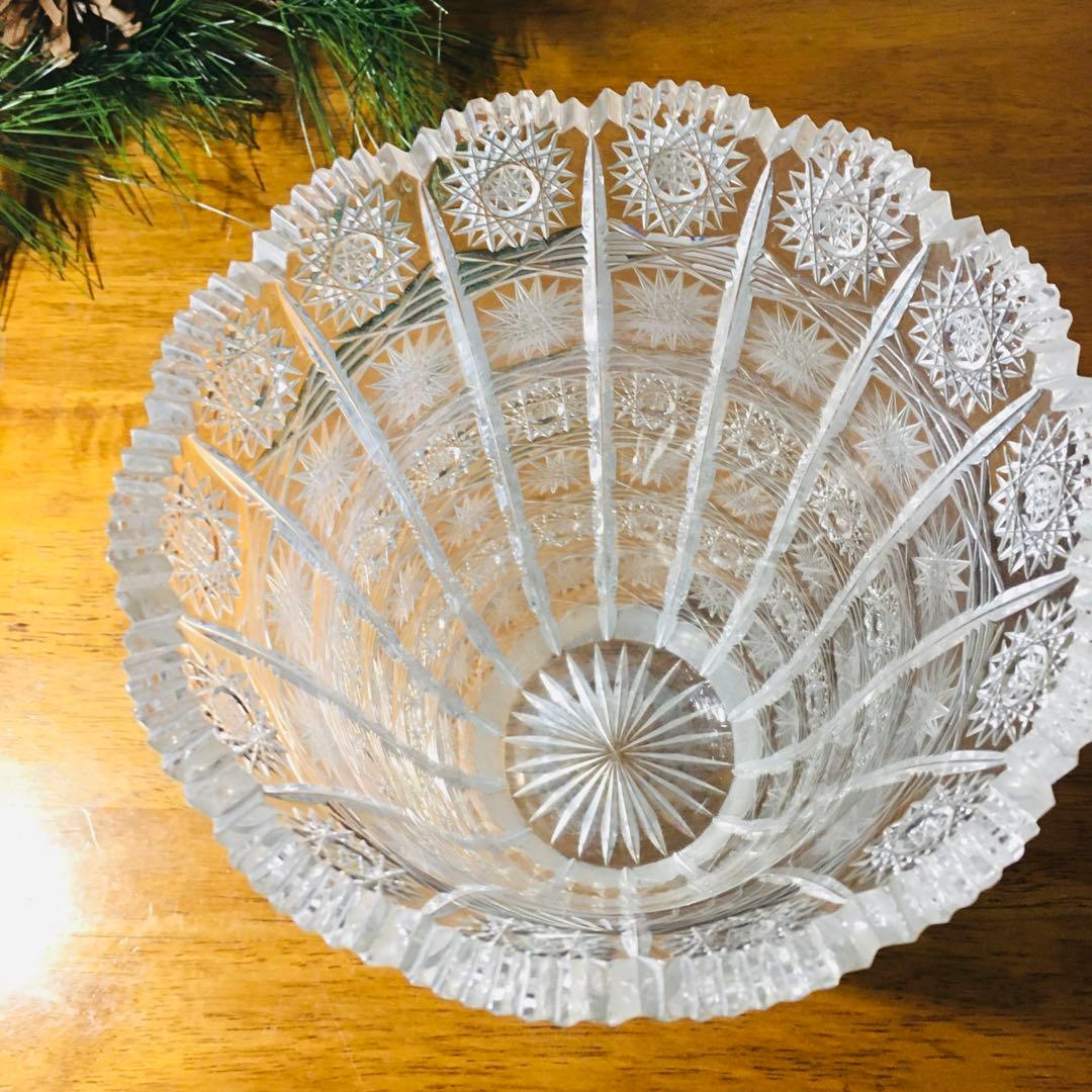 【廃盤】Bohemia ボヘミアクリスタル　花瓶　フラワーベース　ワインクーラー