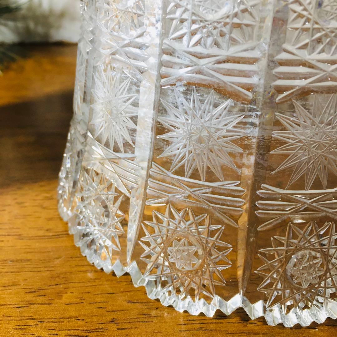 【廃盤】Bohemia ボヘミアクリスタル　花瓶　フラワーベース　ワインクーラー