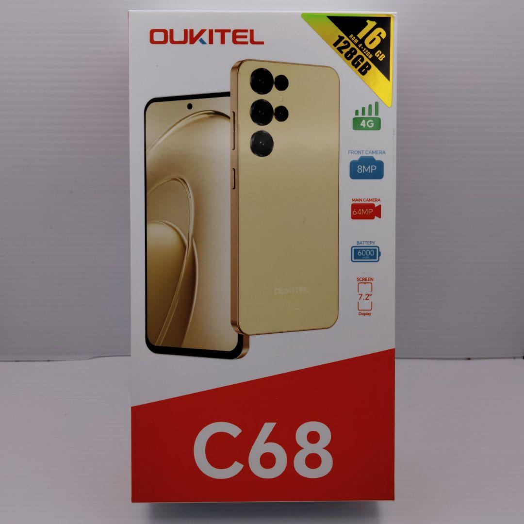 【新品未使用】OUKITEL C68 Simフリー スマホ ゴールド