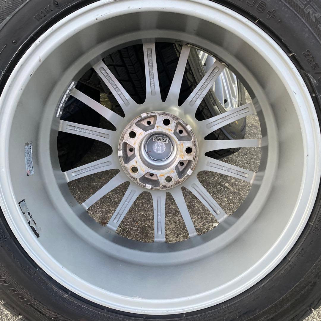 ◇中古バリ溝ダンロップ225/60R17スタッドレスセット30アルファード